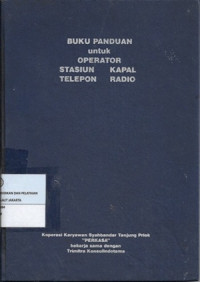 Buku Panduan Untuk Operator Stasiun, Kapal, Telepon, Radio
