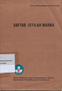 Daftar Istilah Warna