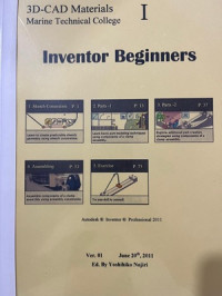 3D-CAD Materials Marine Technical Collage I : Inventor Beginners