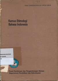 Kamus Etimologi Bahasa Indonesia