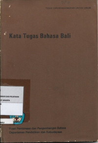 Kata Tugas Bahasa Bali