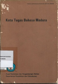 Kata Tugas Bahasa Madura