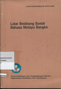 Latar Belakang Sosial Bahasa Melayu Bangka