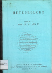 Meteorology : Untuk : MPB. III & MPB. II