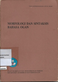 Morfologi Dan Sintaksis Bahasa Ogan