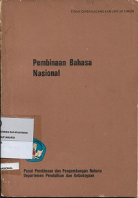 Pembinaan Bahasa Nasional