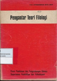 Pengantar Teori Filologi