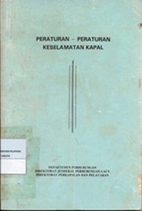 Peraturan-Peraturan Keselamatan Kapal