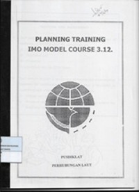 Planning IMO Model Course 3.12