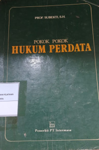 Pokok-Pokok Hukum Perdata
