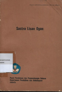 Sastra Lisan Ogan