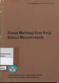 Sistem Morfologi Kata Kerja Bahasa Massenrempulu