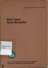 Sistem Sapaan Bahasa Minangkabau