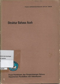 Struktur Bahasa Aceh