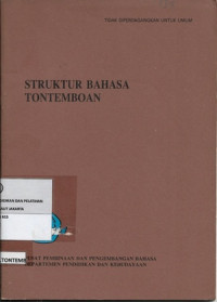 Struktur Bahasa Tontemboan