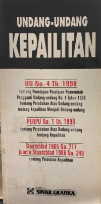 Undang-Undang Kepailitan